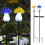 Mushroom Solar Outdoor Lights Handmade Glass2Pack 1