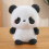 Vánoční plyšová panda 15 cm 1