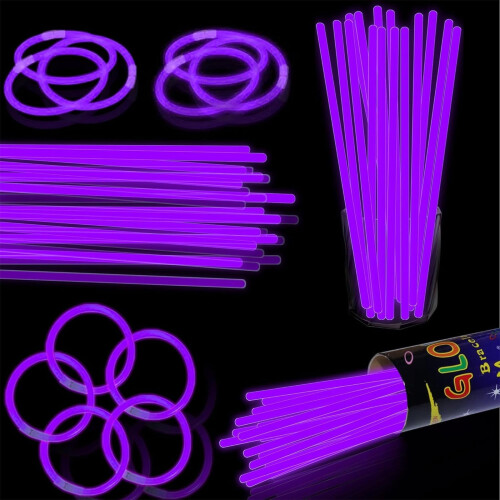 100 bastoncini luminosi a LED multicolore per feste