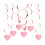 PVC Spiral Heart Ceiling Decorations, 18-Piece Set 1
