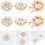 Rhinestone Button Covers Imitation Pearl 4 Pcs 1