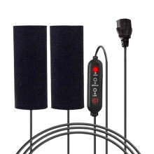 Puños calefactables para motocicleta – Negros, alimentados por USB, 3 temperaturas
