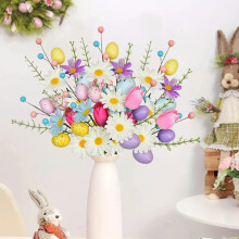 Tulipes artificielles de 40 cm avec baies et motif œuf