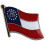 Broche com a bandeira do estado da Geórgia 1