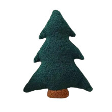 Cuscino decorativo a forma di albero di Natale, 30 cm, morbido e soffice.