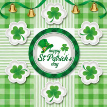 Service de vaisselle jetable pour la Saint-Patrick (51 pièces)
