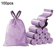 Sacs poubelle Ă cordon de 4 gallons (15 litres), paquet de 100, sans parfum