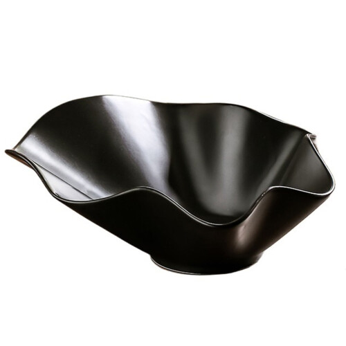 Dekorative Obstschale aus Keramik, gerüscht, 1 Stück