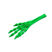 Réplica realista de mano de esqueleto de plástico flexible
