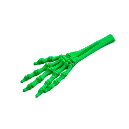 Réplica realista de mano de esqueleto de plástico flexible