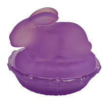 Miniatur-Glas-Leckerli-Organizer-Box mit zartem-L Frosted Purple