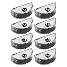 8pcs Adjustable Glass Mounting Clamps Moon Shaped Featuring