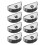 8pcs Adjustable Glass Mounting Clamps Moon Shaped Featuring 1