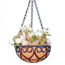 Hanging Basket For Plant Flower Garden Pot Planter Round-1