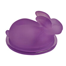 Bonbonschale mit Deckel, Kristallglas-Design,-S Frosted Purple