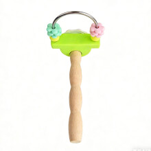 Durability Wooden Parrots Gym Interactively-Green Gourd stick