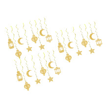 Ornement suspendu tourbillonnant d'étoile de-pendentif en or