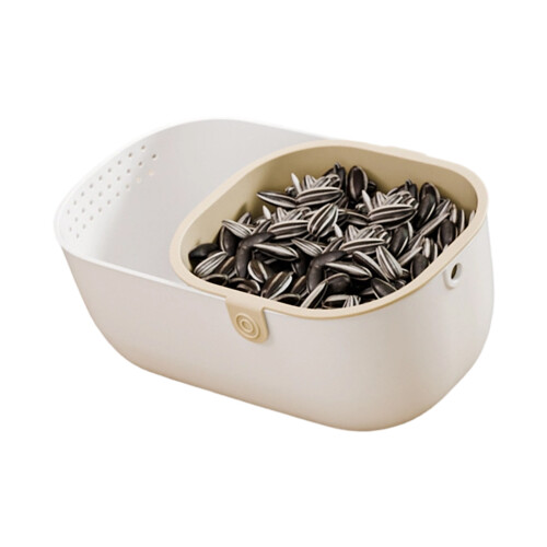 Double Layer Rice Washing Basket With Efficient Liquid-1