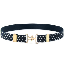 Practical Adjustable Elastic Belt for Kids-dark blue p dots