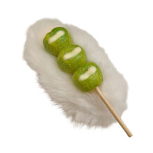 Funny Plush Hair Clip Hawthorn Candy Stick Design-Green