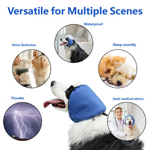 Waterproof Pet Ear Covers Protective Earmuffs For Breeds-M 1