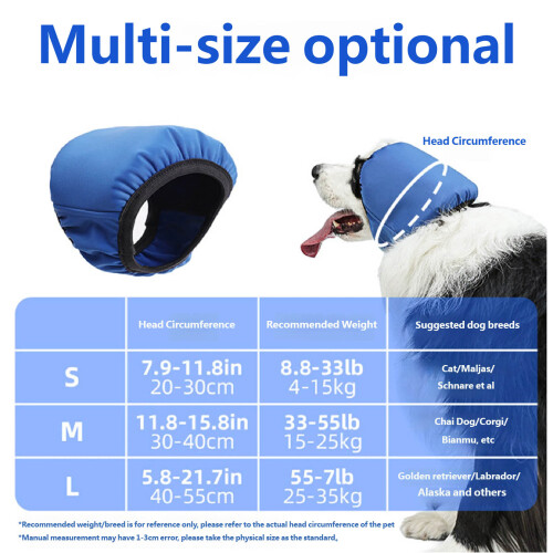 Waterproof Pet Ear Covers Protective Earmuffs For Breeds-M 2
