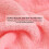 Serviette pour les mains en velours corail, microfibre absorbante rose 5