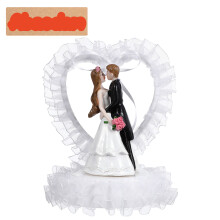 3Pcs Bride Groom Resin Cake Adornments Wedding Decors