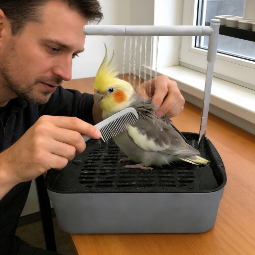 Automatic Circulating Water Bath for Parrots and African 1