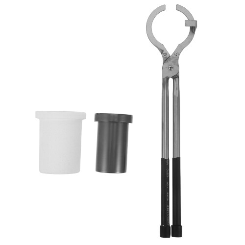 3Sets Durable Graphite Crucible and Tongs for Gold Silver Refining