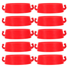 50Pcs Durable Red Plastic Cone Connectors for Parking Barrier Safety