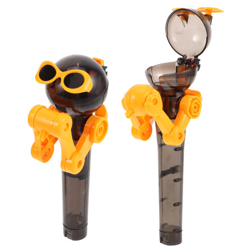 10Pcs Creative Robot Lollipop Holder Candy Storage Container for Kids