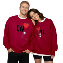 Valentinstag-Sweatshirts für Damen, Herren und Paare: Lässige, bedruckte Langarm-Pullover mit Rundhalsausschnitt – Streetwear-Style