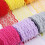 Polyester Water Soluble Lace 4cm Wide For Long Time-rose red 6