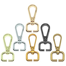 24Pcs Metal Carabiner for Bag Strap Durable Multi-Color Purse Buckles