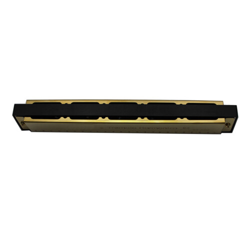 2Pcs Plastic Hole Harmonica Golden Color Beginner Kids Music Gift
