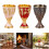 Handcrafted Alloy High Stem Wine Cup Goblet Suitable-bronze 1 3