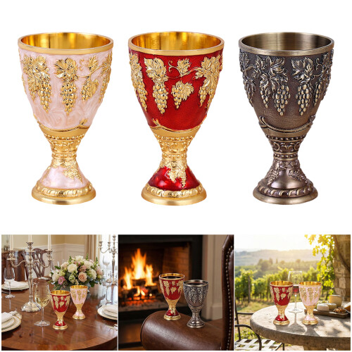 Classical Alloy Stemwares Cup With Smooth Finishes-bronze 2 2