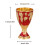 Classical Alloy Stemwares Goblet With Smooth Finishes-Red 2 4
