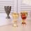 Handcrafted Alloy High Stem Wine Cup Goblet Suitable-bronze 1 6