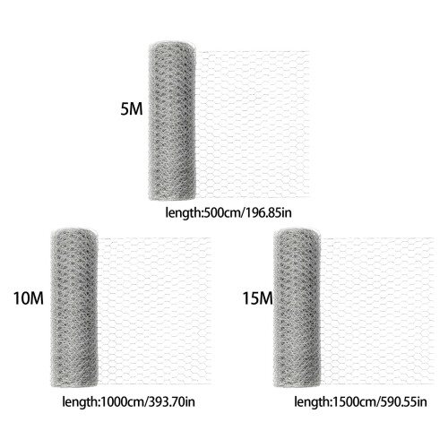 Hexagonal Galvanized Steel Mesh Fence Roll Perfect-10 meters 2