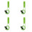 Emergency whistle portable 120dB 4 pcs with neck strap 1