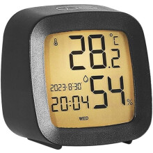 Smart LCD Alarm Clock with Temp & Humidity Display