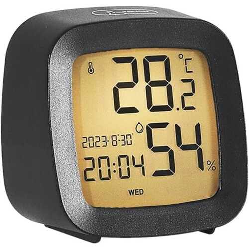 Smart LCD Alarm Clock with Temp & Humidity Display