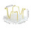 Iron Wire Note Stand with Acrylic Base Desktop Note-Black B 3