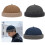 Beanies Hat Adjustable Casual Hat Docker Cap for-Navy blue 3