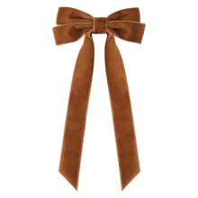 12pcs Brown Velvet Ribbon Bows 5in x 10in Christmas Decor