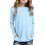 Mädchen-Langarmshirt, hellblau, einfarbig, Größe 4–14 Jahre 1