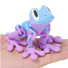 Aimant de réfrigérateur grenouille rose imprimé en 3D (1 pièce)