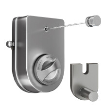 Flexible Extendable Clothesline With Metal Wire And not-Gray